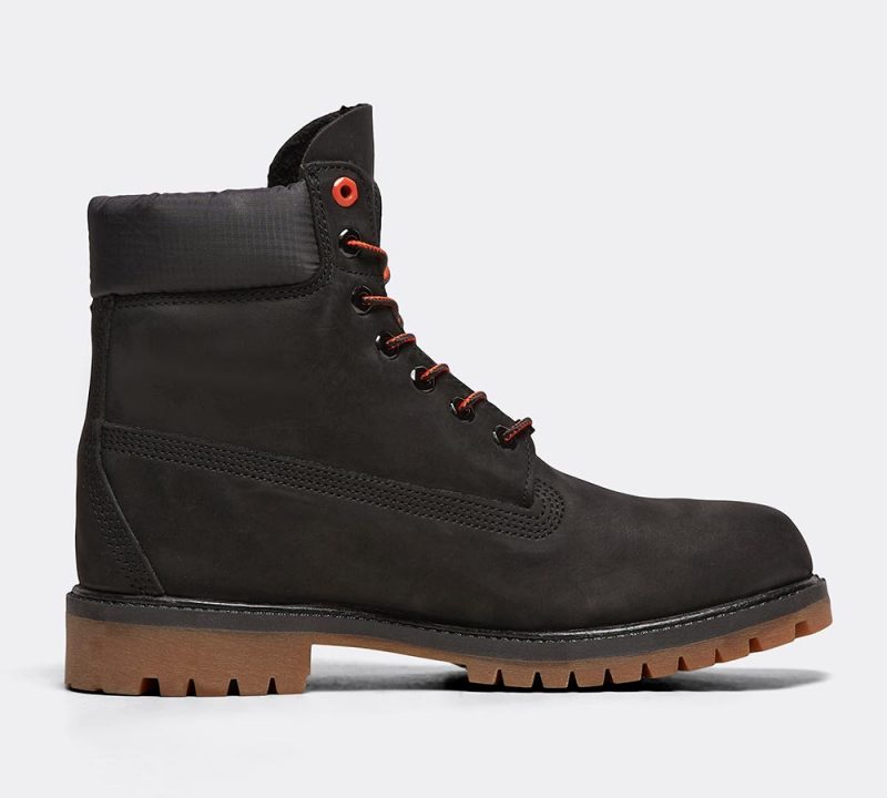 Timberland 6 Inch Premium Boot | Black Nubuck/Black Nylon