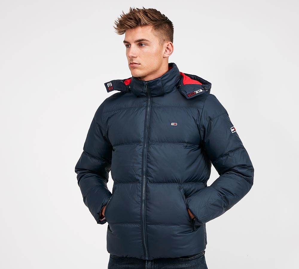 Tommy Jeans Essential Down Jacket | Black Iris