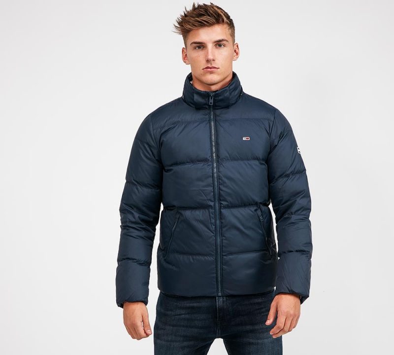 Tommy Jeans Essential Down Jacket | Black Iris