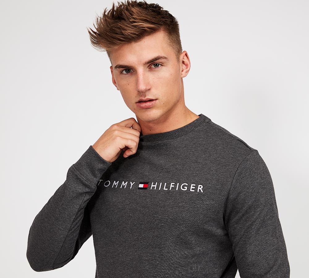 Tommy Hilfiger Linear Logo Crewneck Sweatshirt