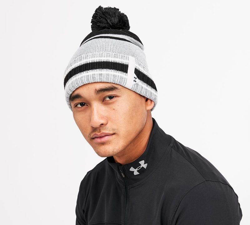 Under Armour Pom Beanie Hat | Halo Grey