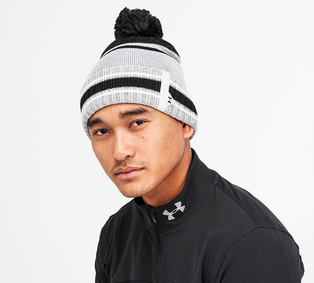 Under Armour Pom Beanie Hat | Halo Grey