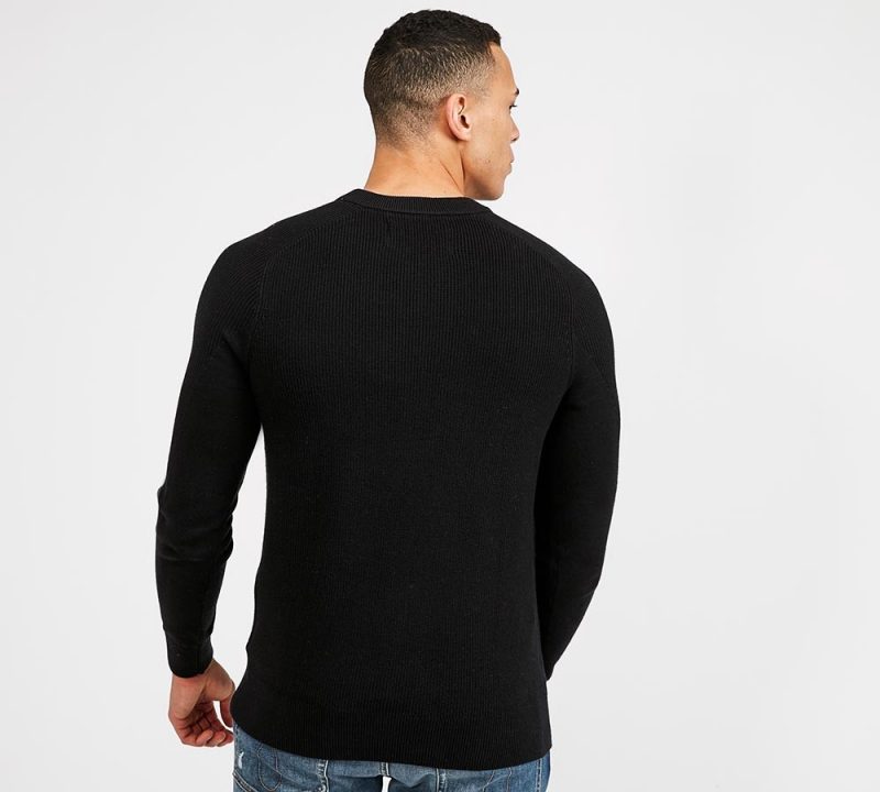 Calvin Klein Jeans Chest Stripe Logo Knit Jumper