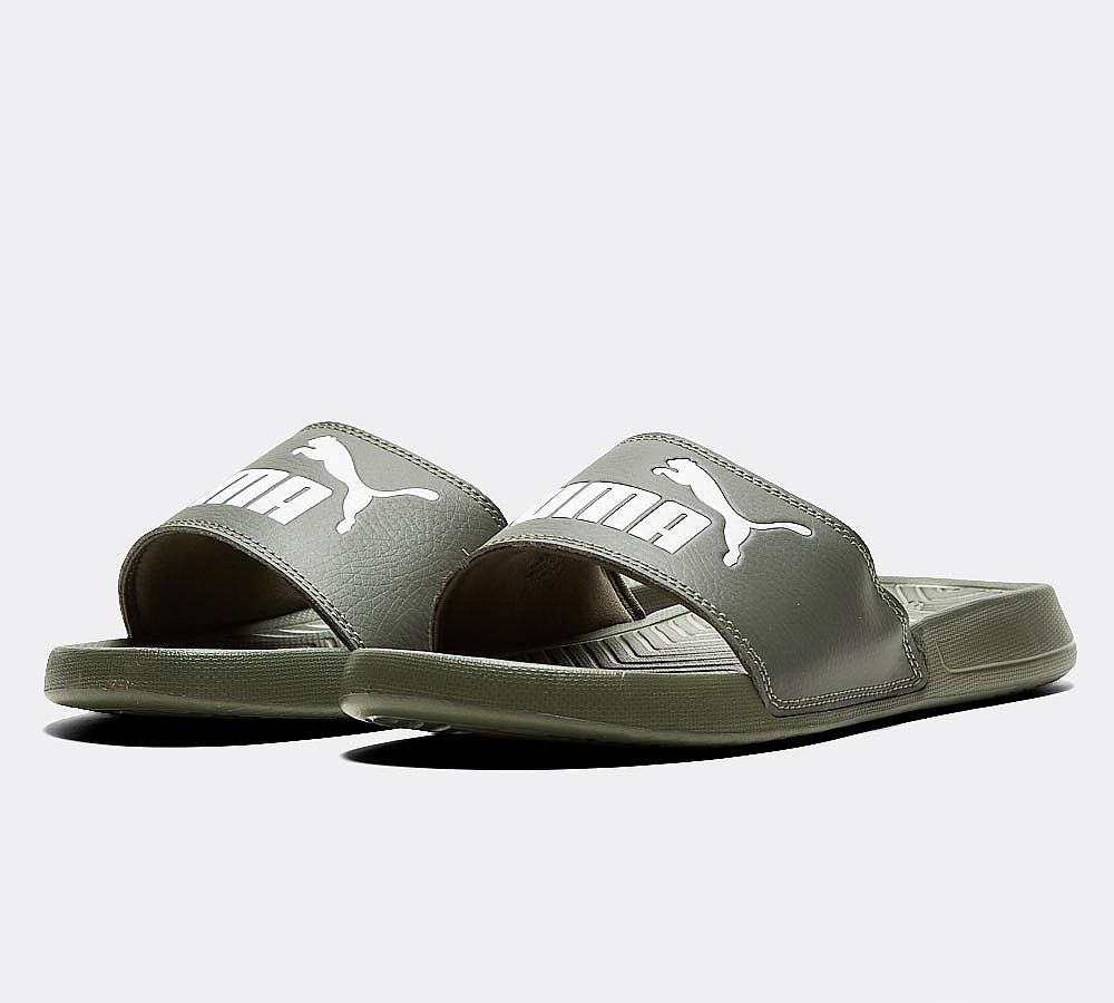 Puma Womens Popcat Slide Sandal | Castor Grey/White