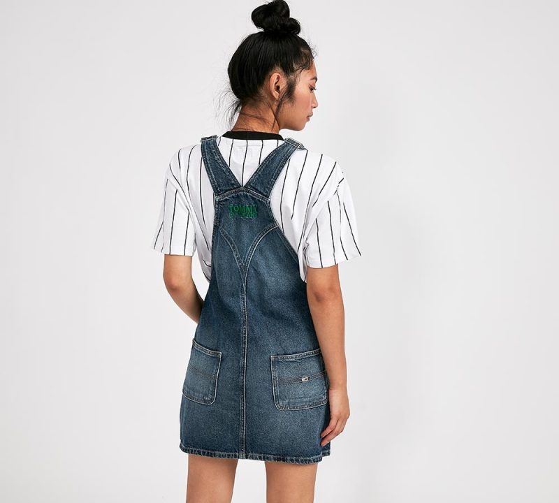 Tommy Jeans Womens Recycled Dungaree Dress