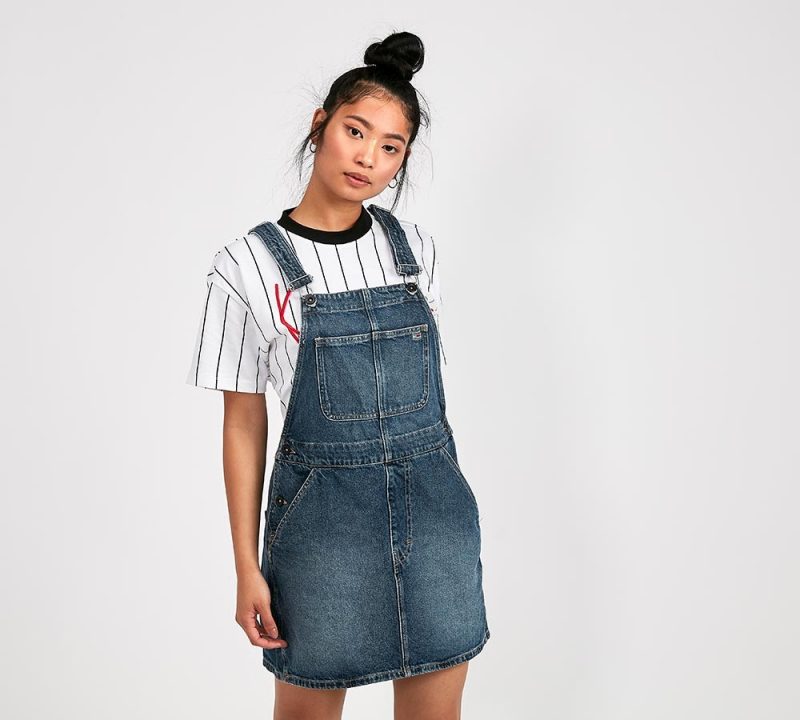 Tommy Jeans Womens Recycled Dungaree Dress