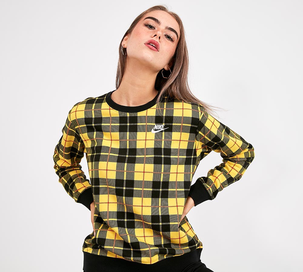 Nike Womens Plaid Sweatshirt