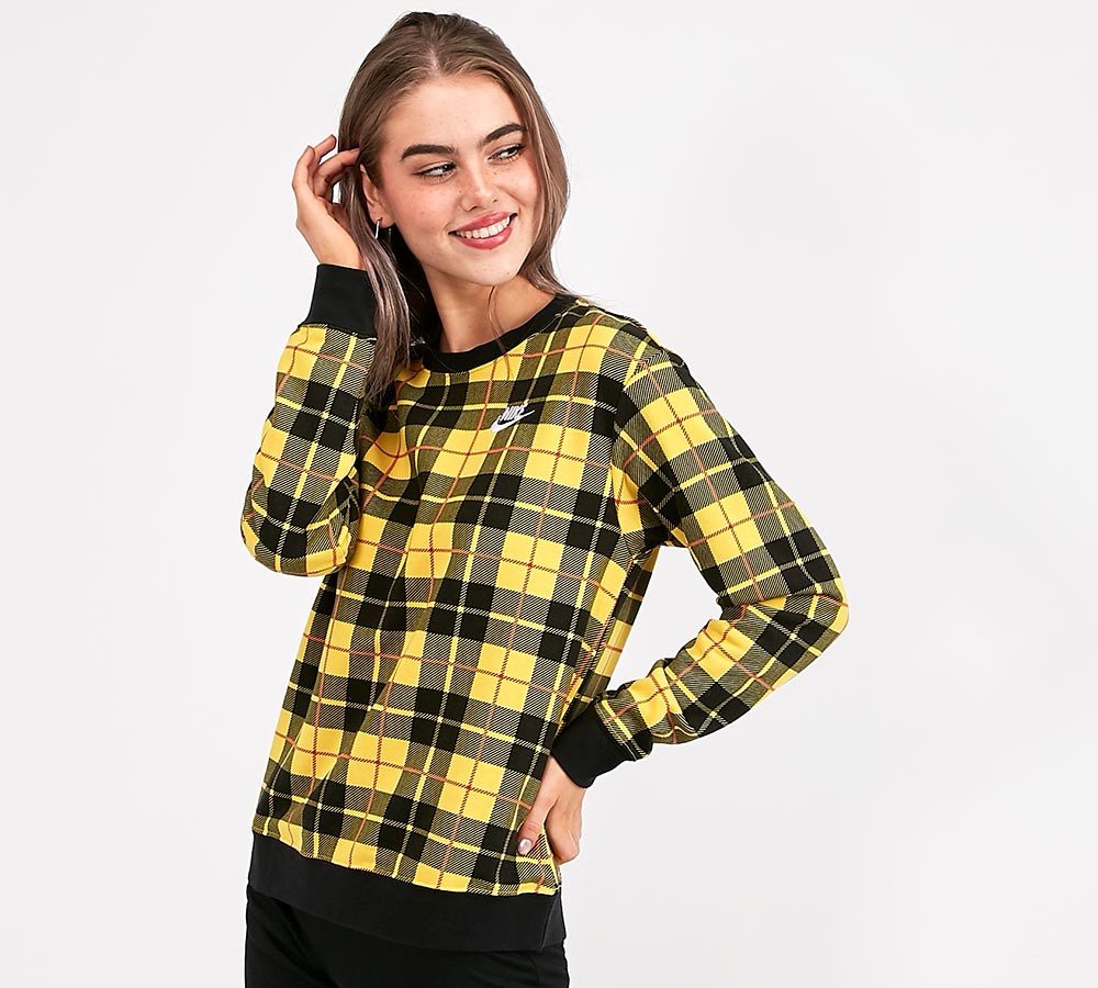 Nike Womens Plaid Sweatshirt