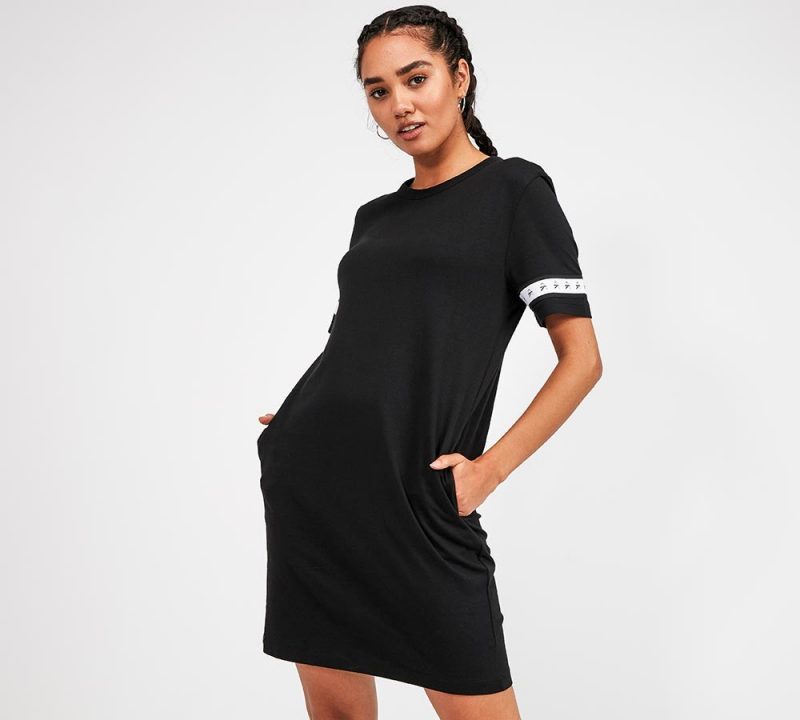 Calvin Klein Jeans Womens Sleeve Tape Dress