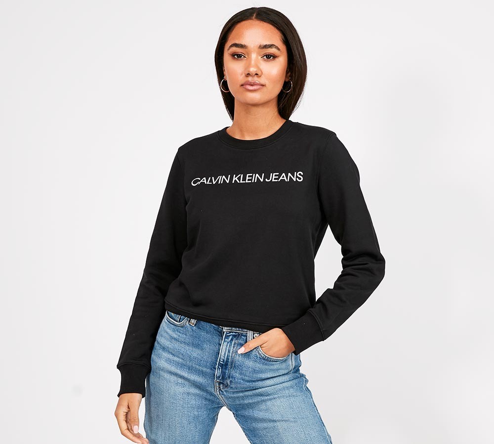 Calvin Klein Jeans Womens Institutional Sweatshirt