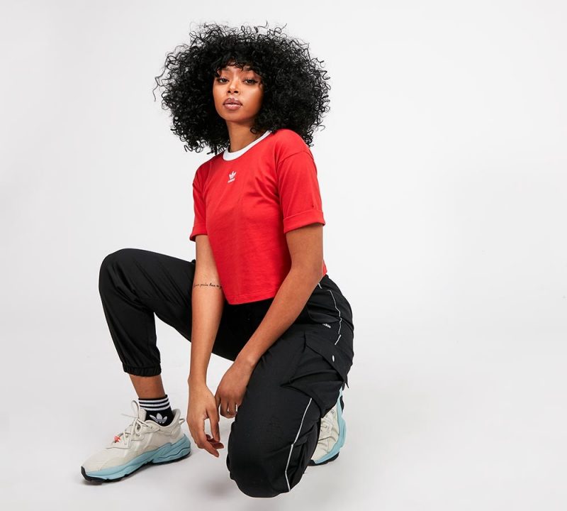 adidas Originals Womens Cropped Ringer T-Shirt