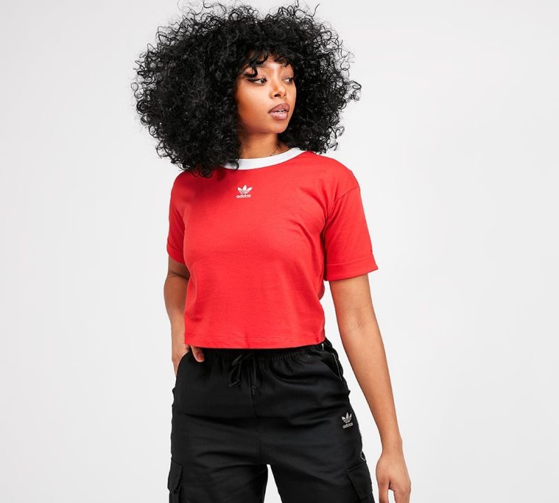 adidas Originals Womens Cropped Ringer T-Shirt