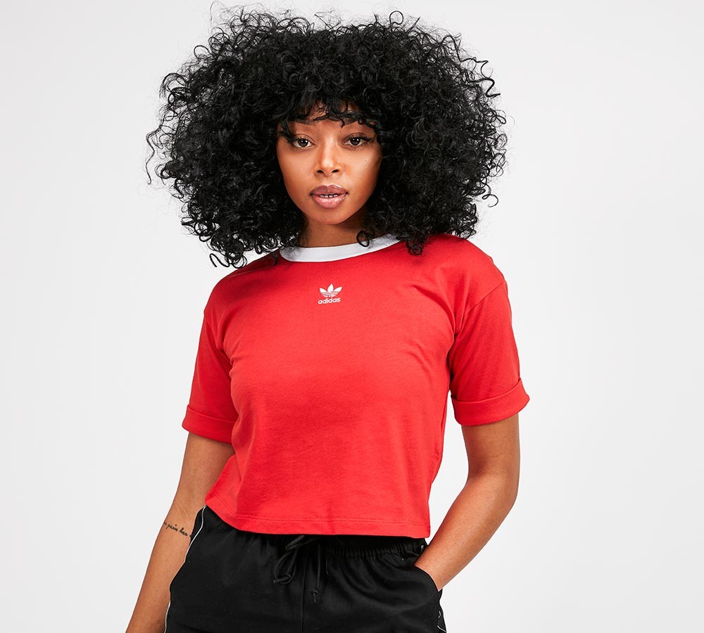 adidas Originals Womens Cropped Ringer T-Shirt