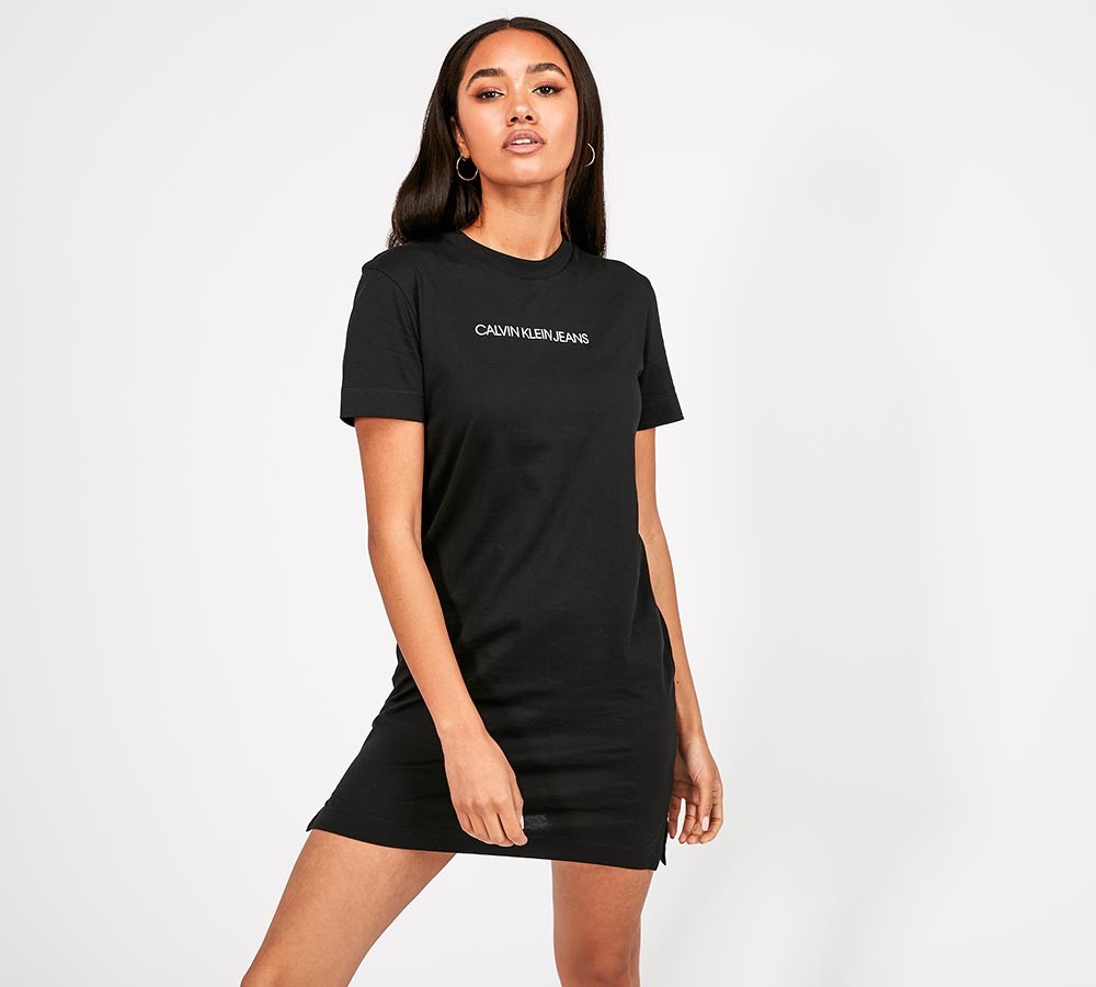 Calvin Klein Jeans Womens Organic Cotton T-Shirt Dress