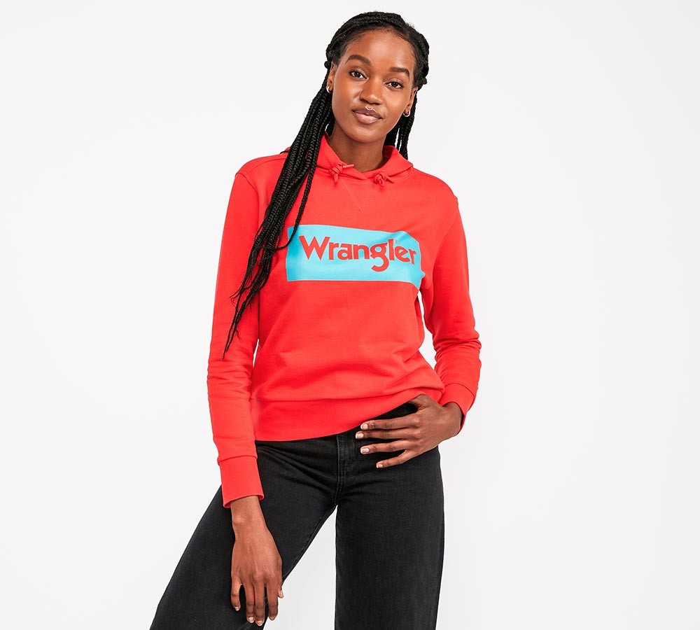 Wrangler Womens Box Logo Hood